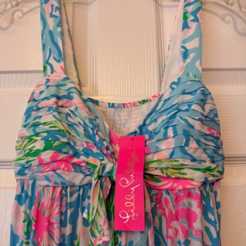 Lilly Pultizer Seascape Print Maxi Dress Size 00